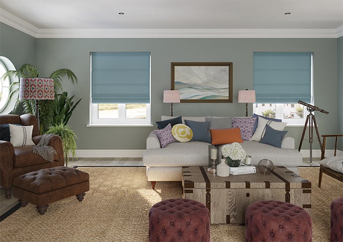 Stamford, Ocean - Twist&Fit Roman Blind - Image 9